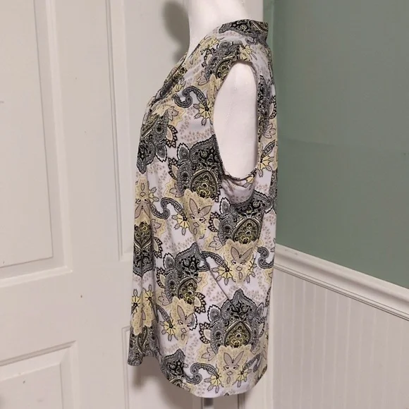 Dana Buchman Large Tank Paisley Summer Work - Picture 4 of 9